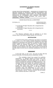 Andhra Pradesh Government Order, 2012-04-09, Ehe01 - Higher Education, Manuscript, Number 16