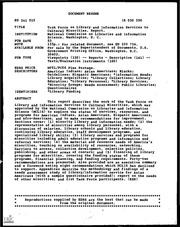 ERIC ED241015: Task Force on Library and Information Services to Cultural Minorities. Report.