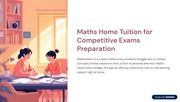 Maths Home Tuition For Competitive Exams Preparation