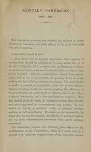 The committee to whom was referred the subjects of examinations of volunteers and other officers of the Army from civil life, and of reserves, respectfully report, in part